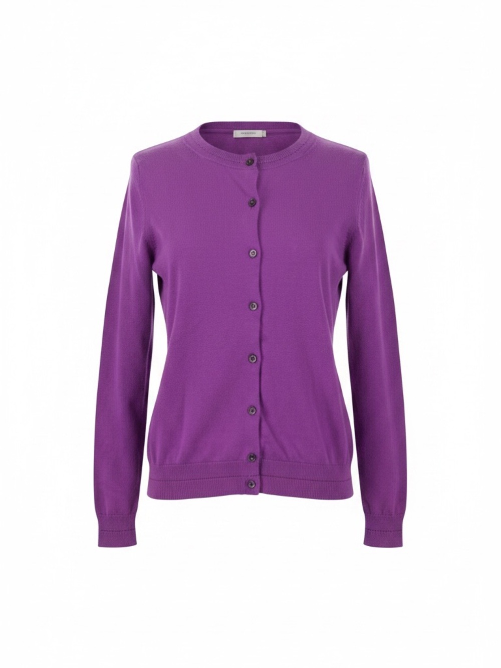 Boden Cashmere Classic Quiet Luxury Purple  Cardigan Button Up Sweater